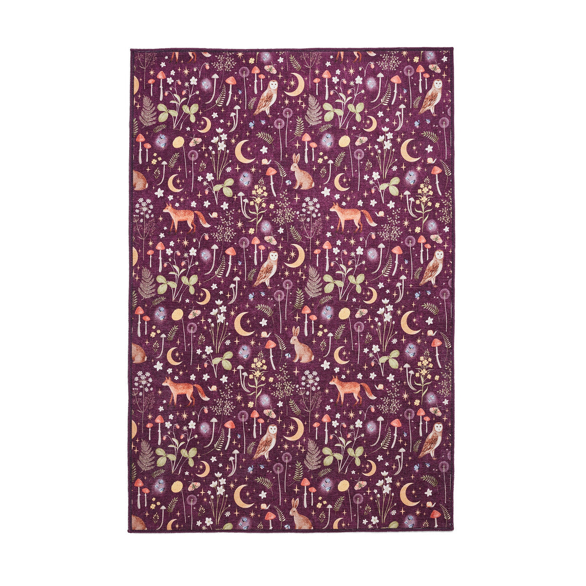 Twilight Animals Washable Rug