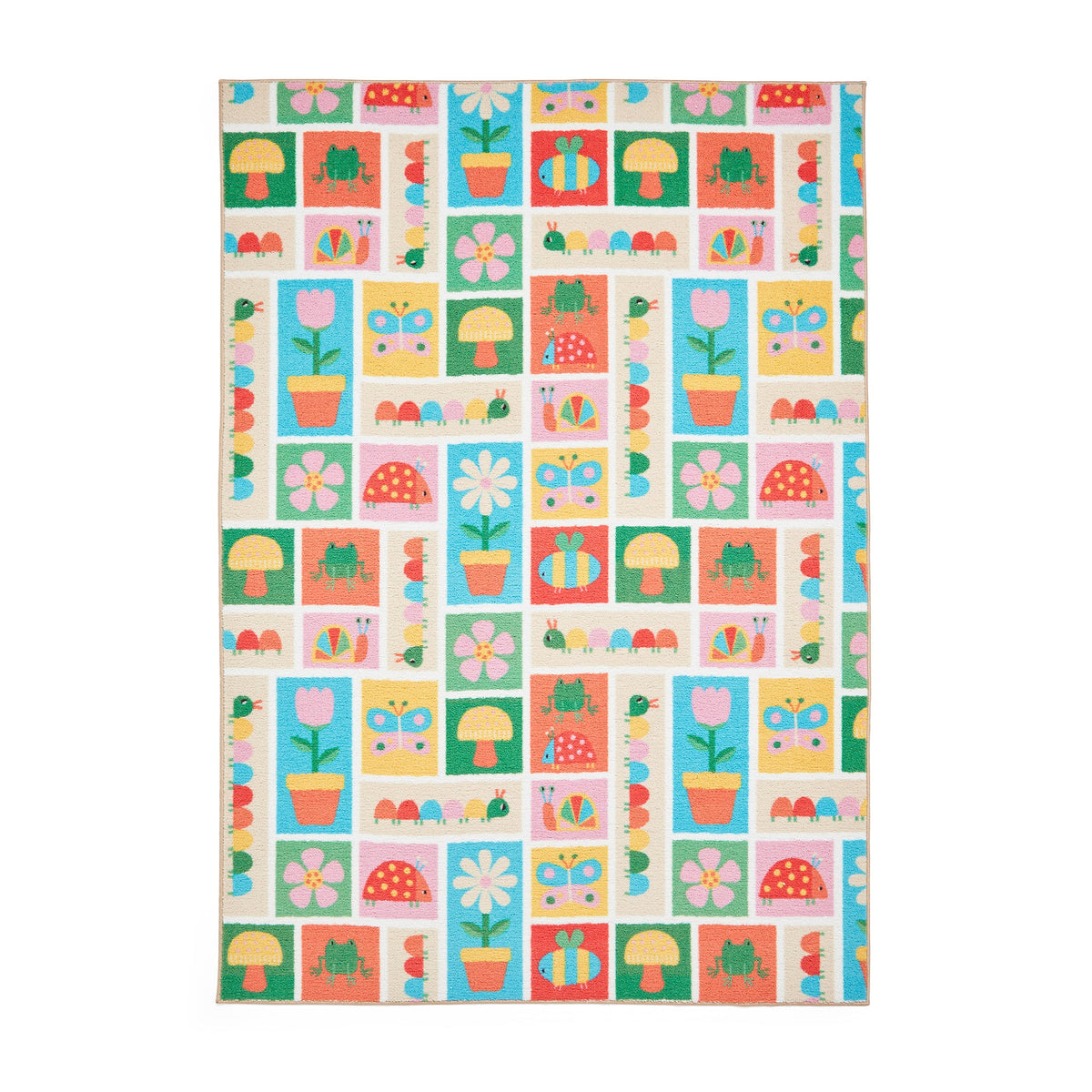 Kids Curious Caterpillar Washable Rug