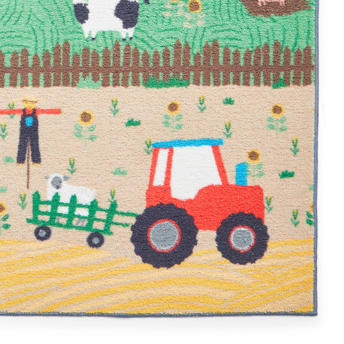 Kids Farmyard Animals Washable Rug