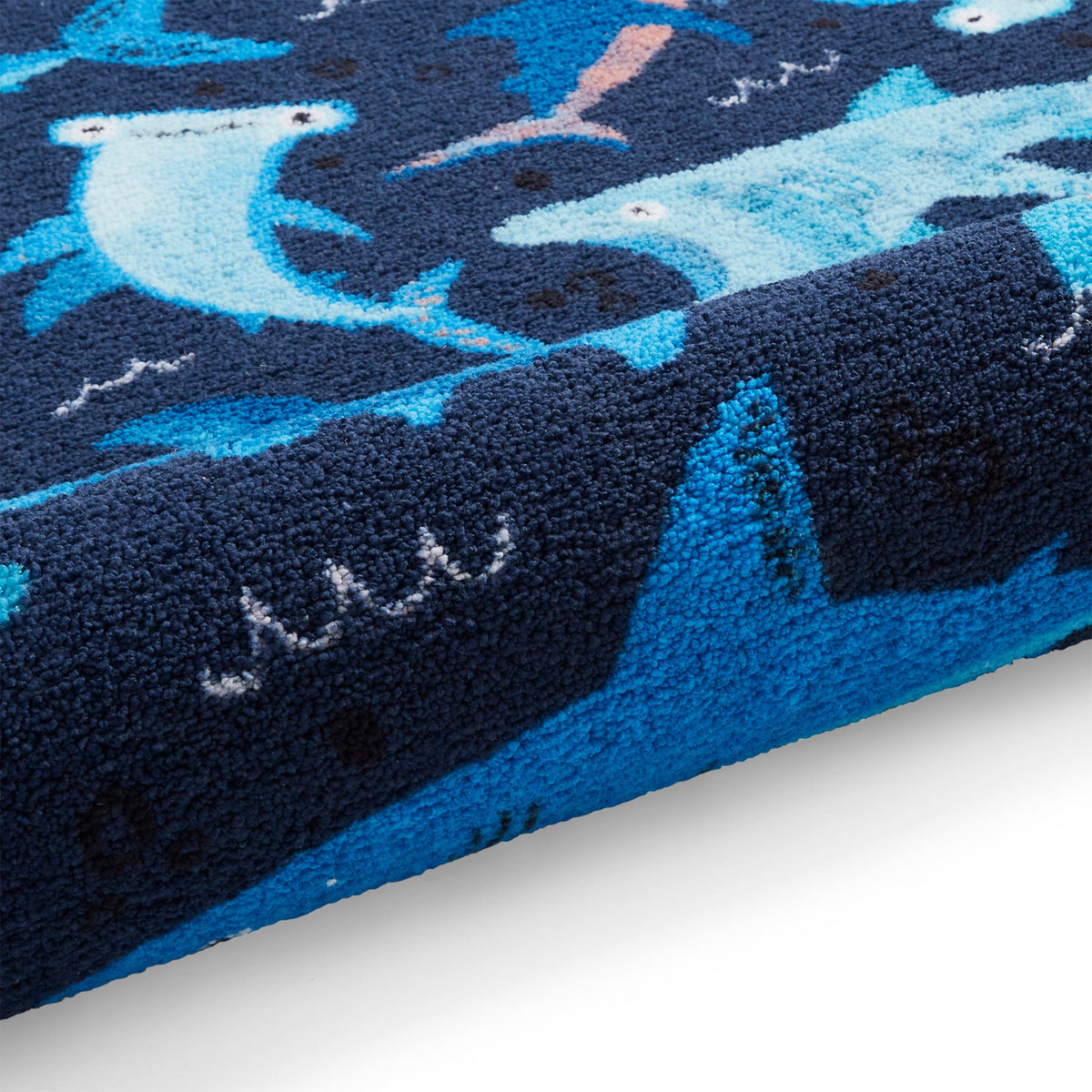 Kids Jawsome Sharks Washable Rug