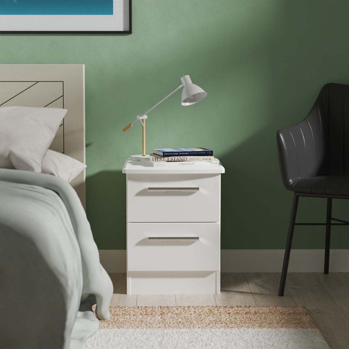 Penmere 2 Drawer Bedside Table