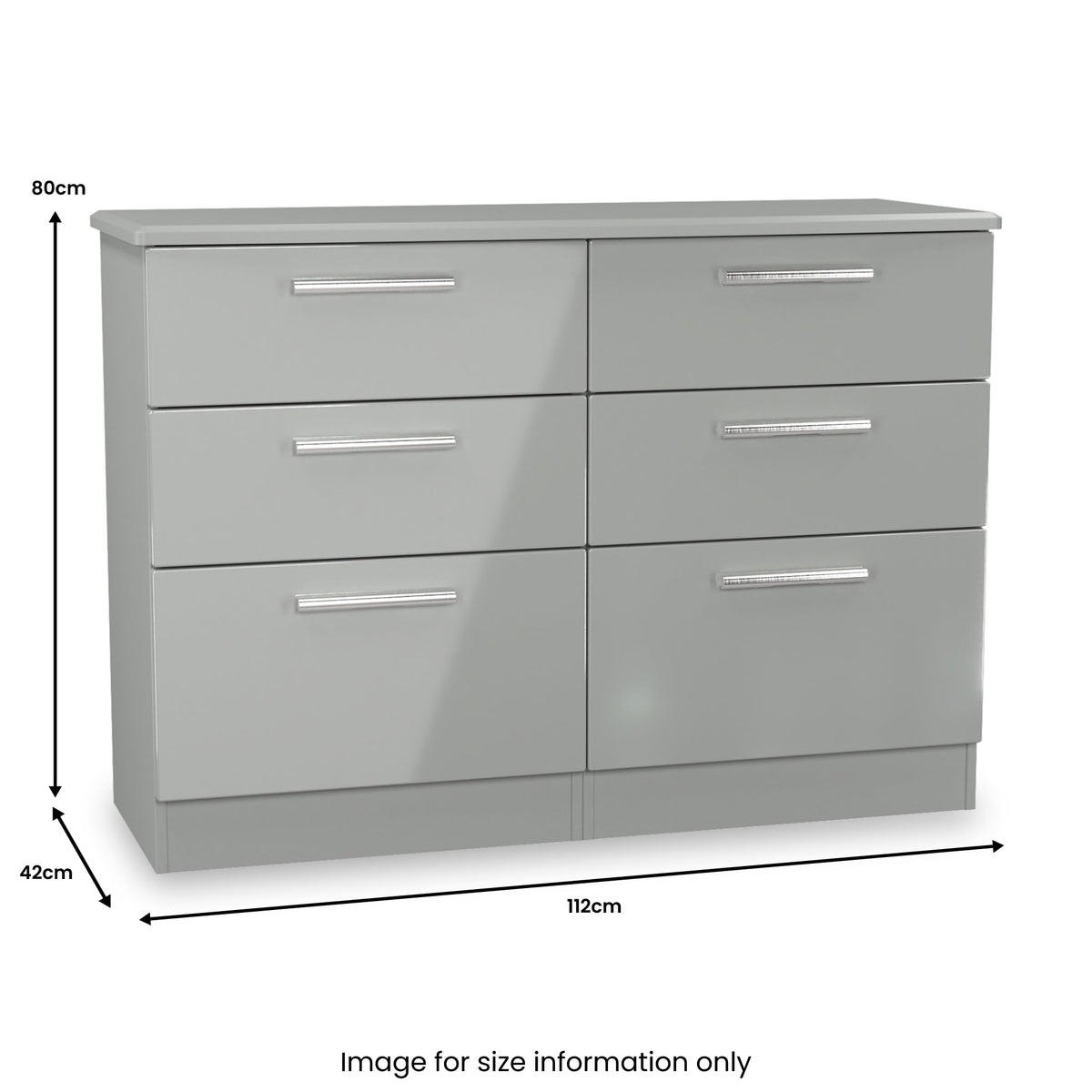 Penmere 6 Drawer Wide Chest