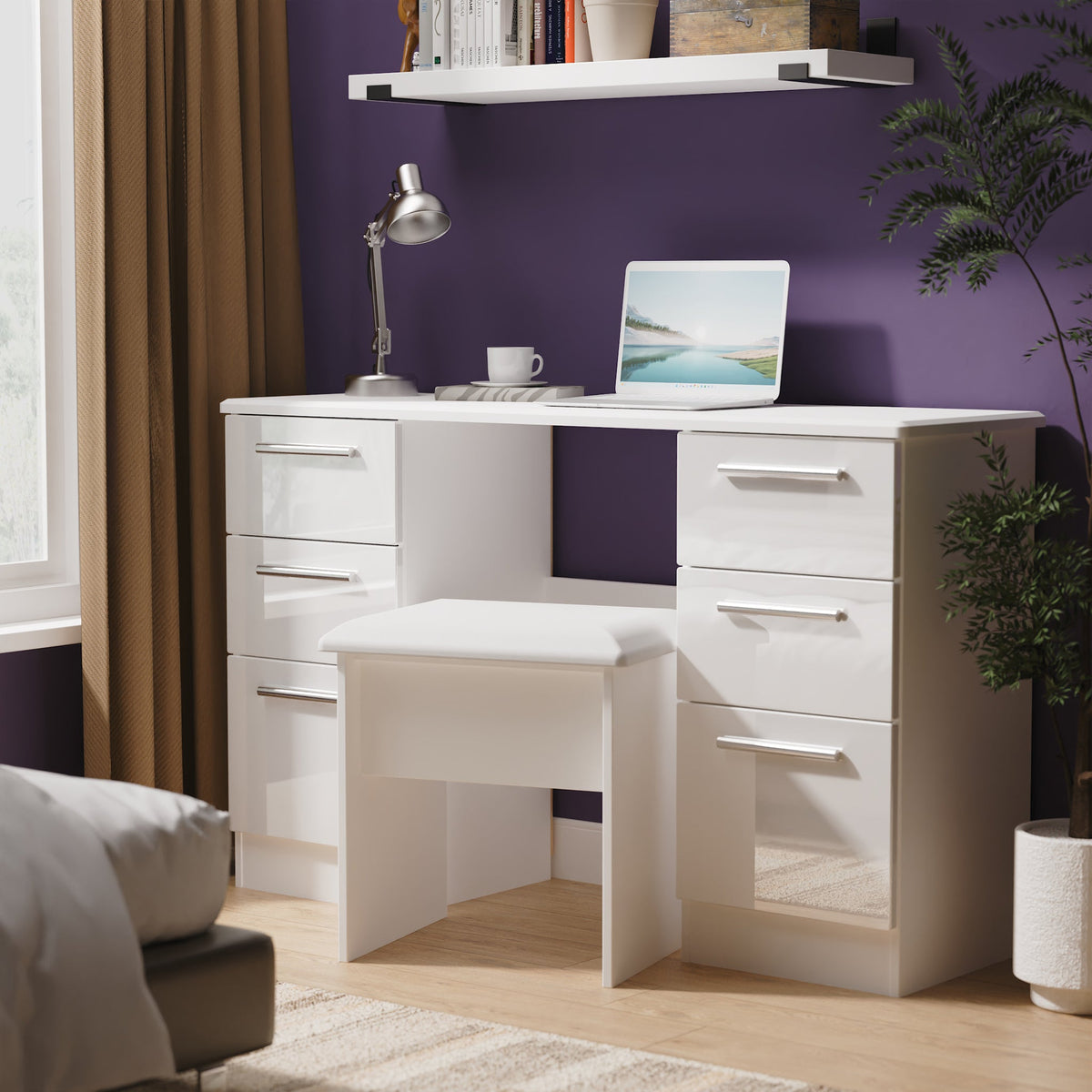 Penmere 6 Drawer Desk