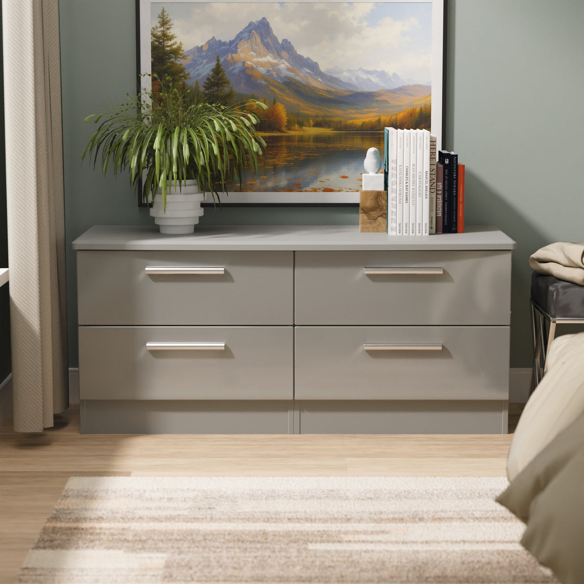 Penmere 4 Drawer Low Storage Unit