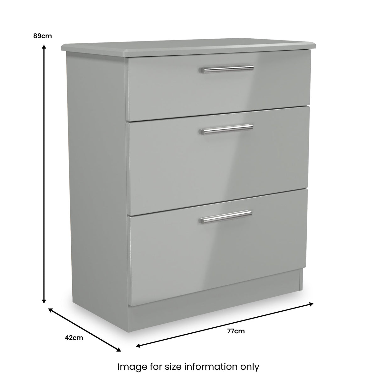 Penmere 3 Drawer Deep Chest