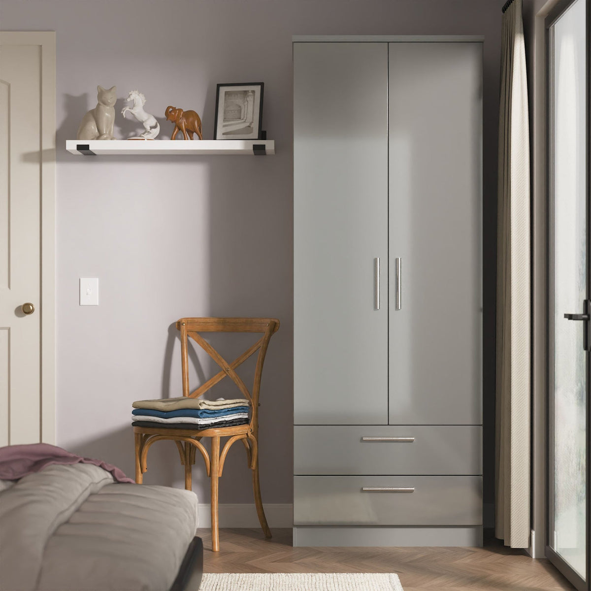 Penmere Double Wardrobe With Drawers