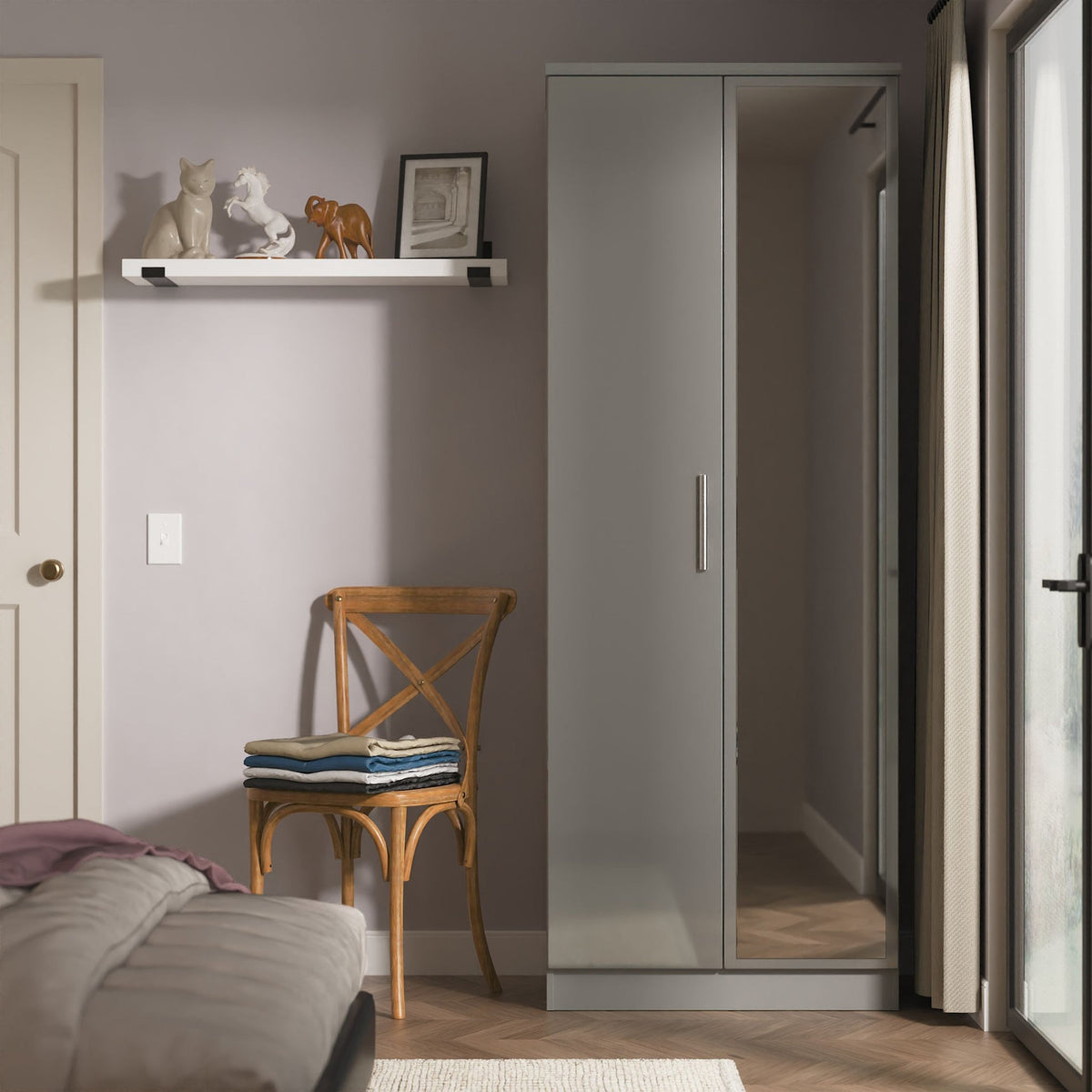 Penmere Double Mirrored Wardrobe