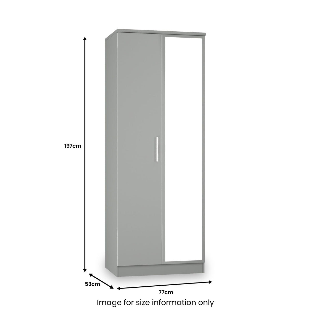 Penmere Double Mirrored Wardrobe