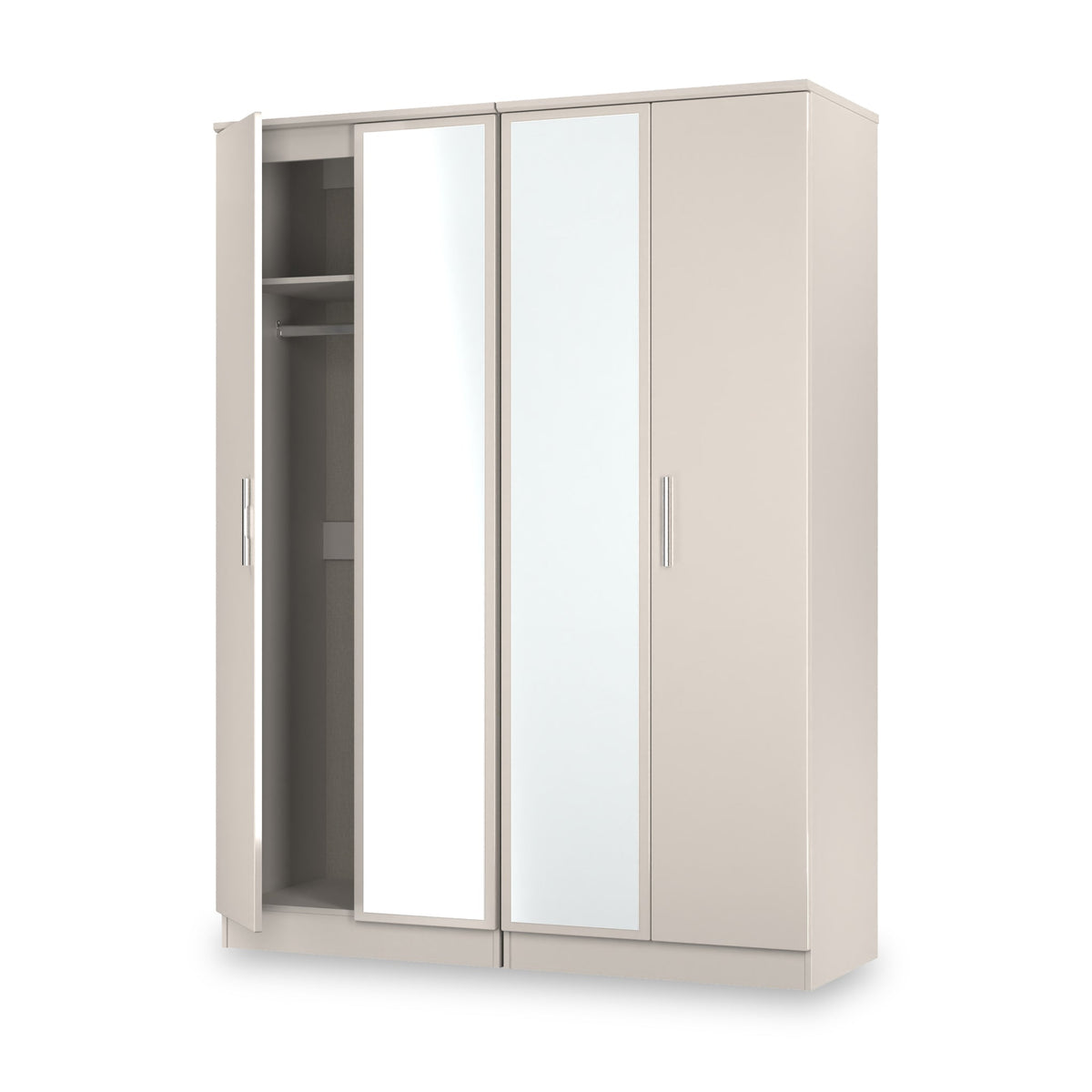 Penmere 4 Door Mirrored Wardrobe
