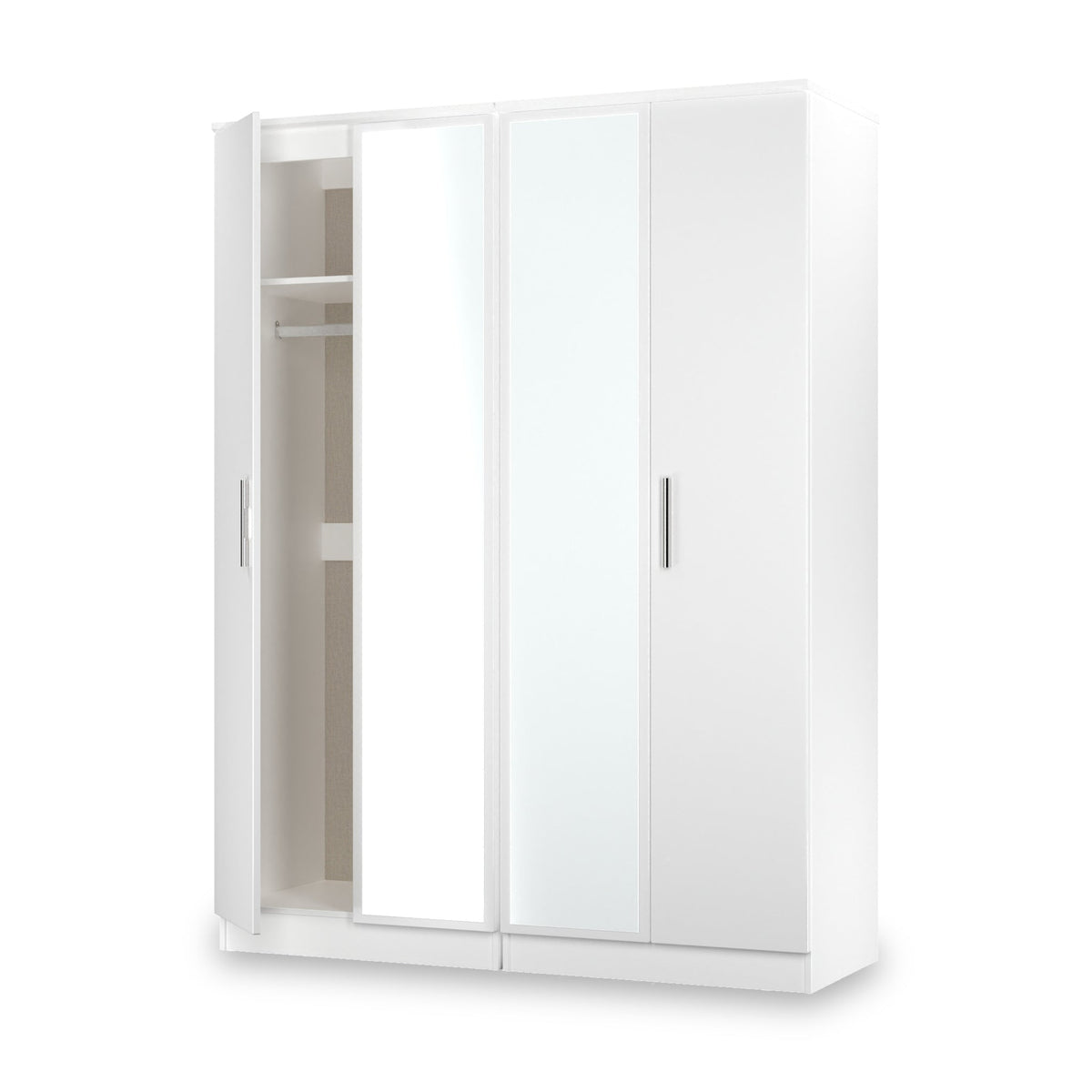Penmere 4 Door Mirrored Wardrobe