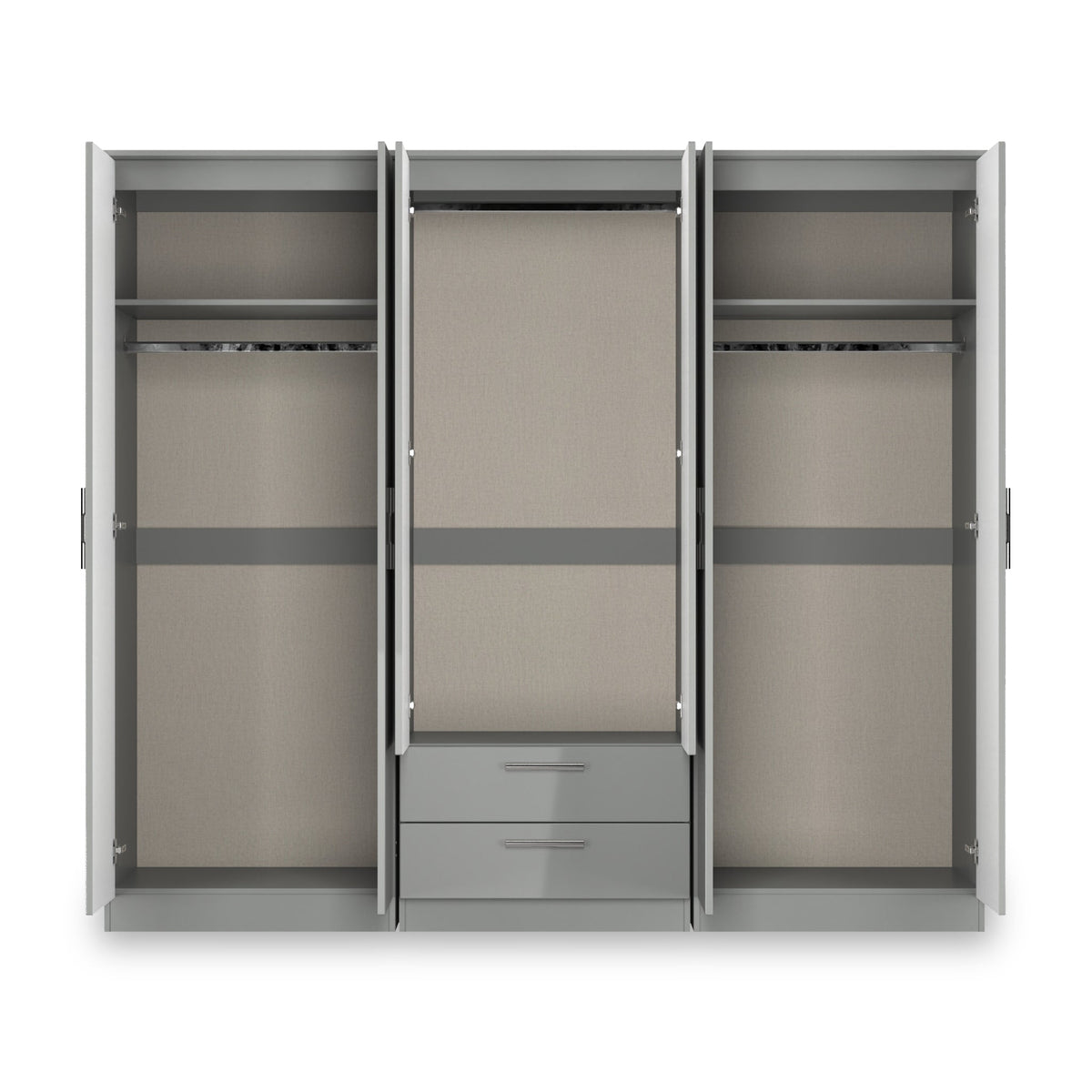 Penmere 6 Door Wardrobe With Drawers