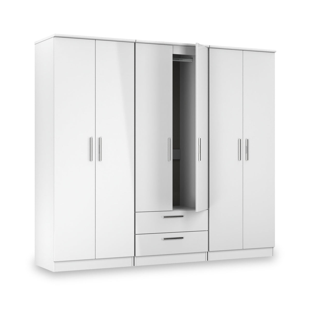 Penmere 6 Door Wardrobe With Drawers
