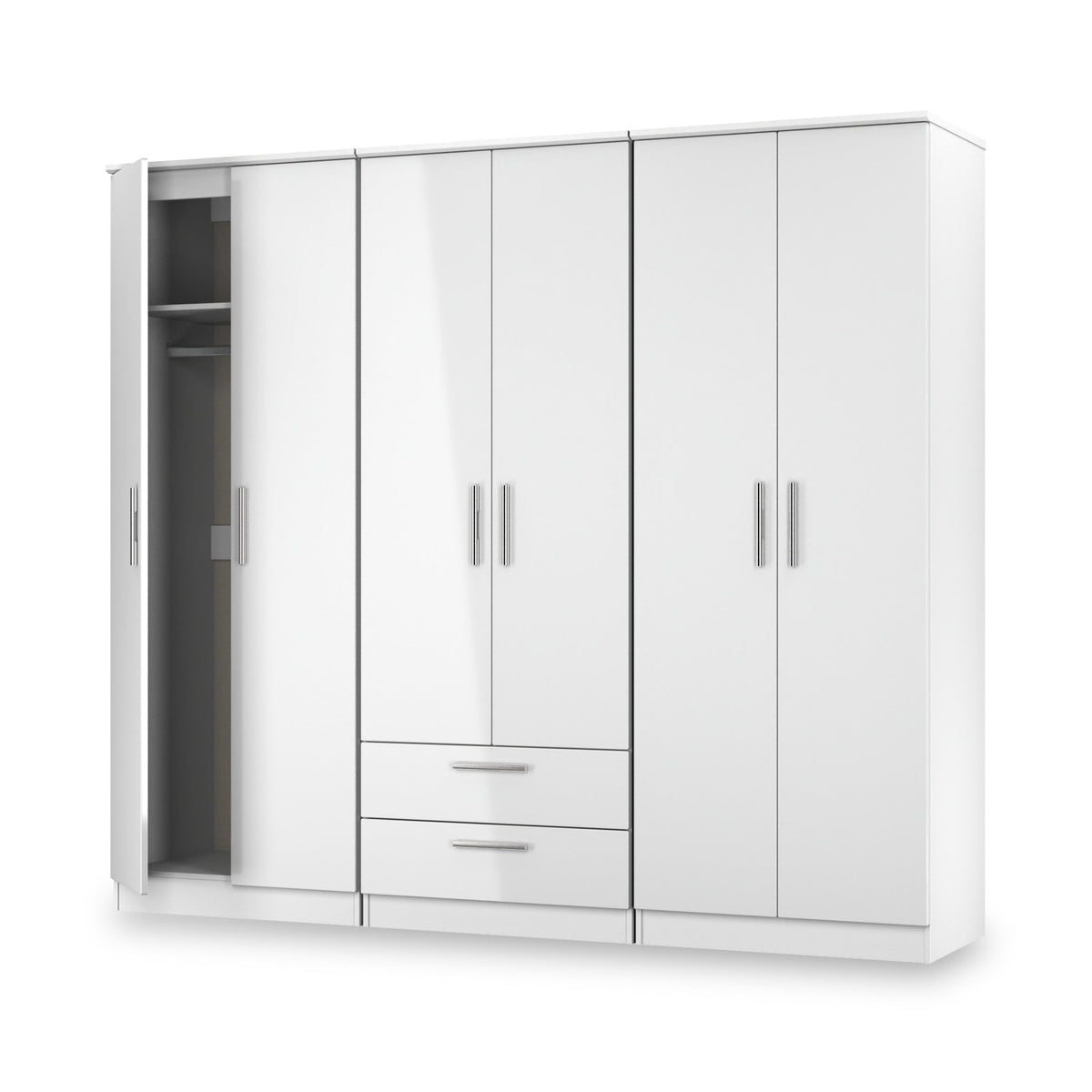 Penmere 6 Door Wardrobe With Drawers
