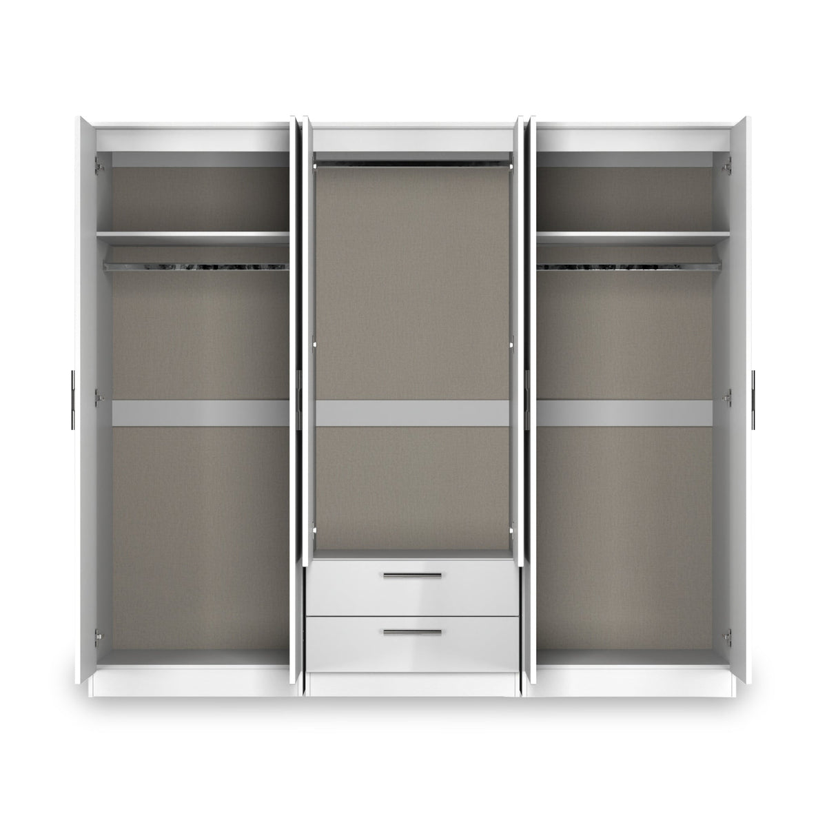 Penmere 6 Door Wardrobe With Drawers