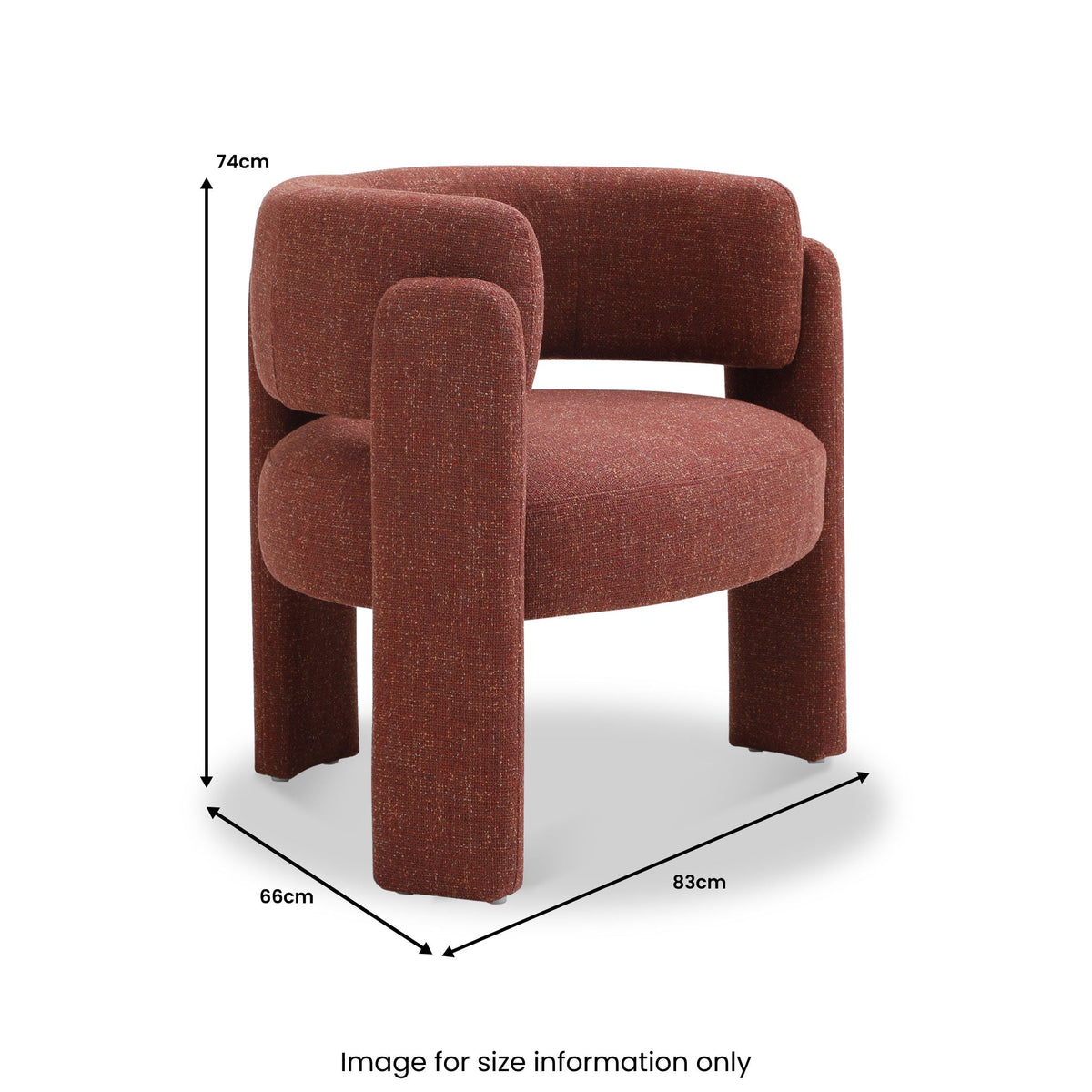 Lenore Curved Armchair