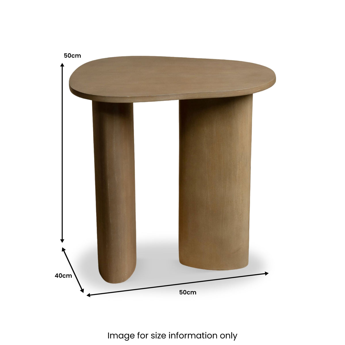 Zenra Mango Wood Lamp Table