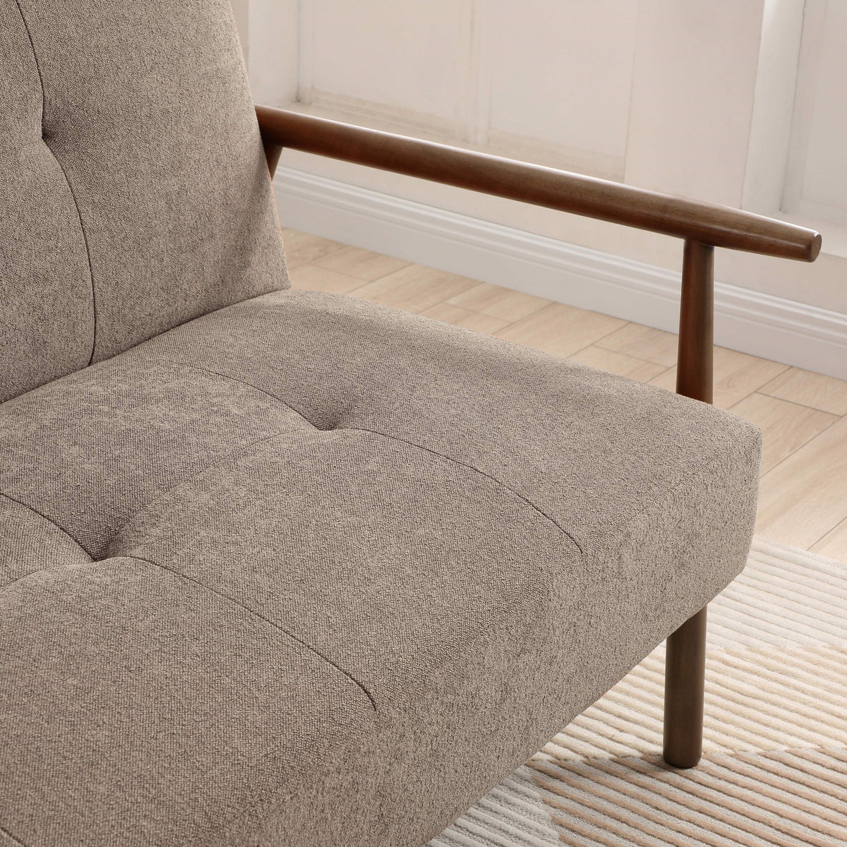 Frazier 3 Seater Button Back Sofa Bed