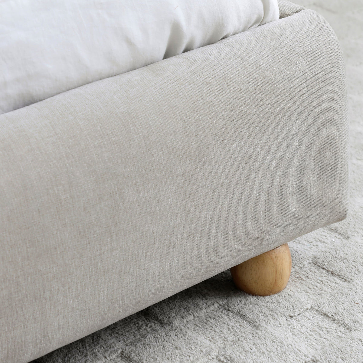 Tolliver Curved Headboard Bed Frame