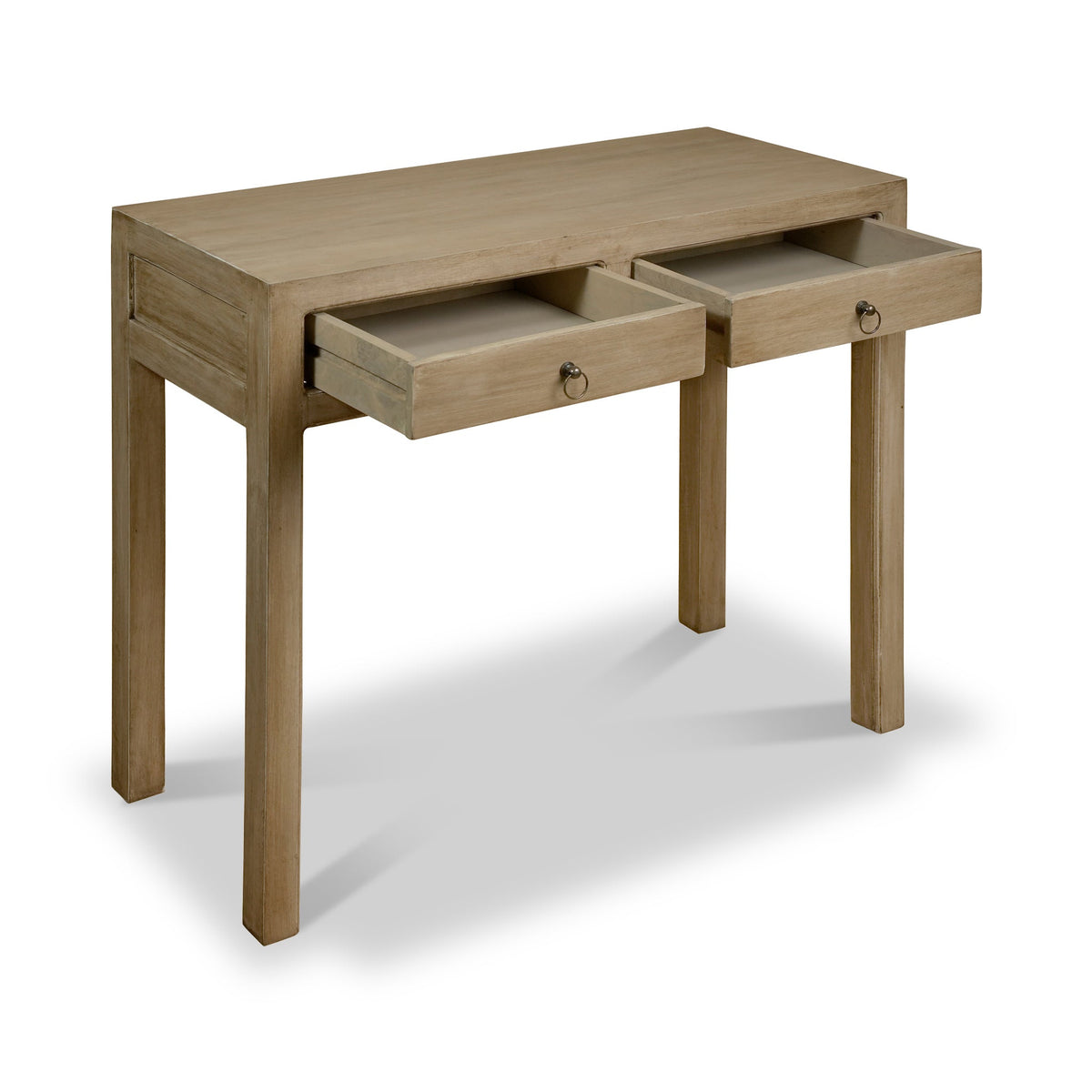 Amal Mango Wood 2 Drawer Console Table