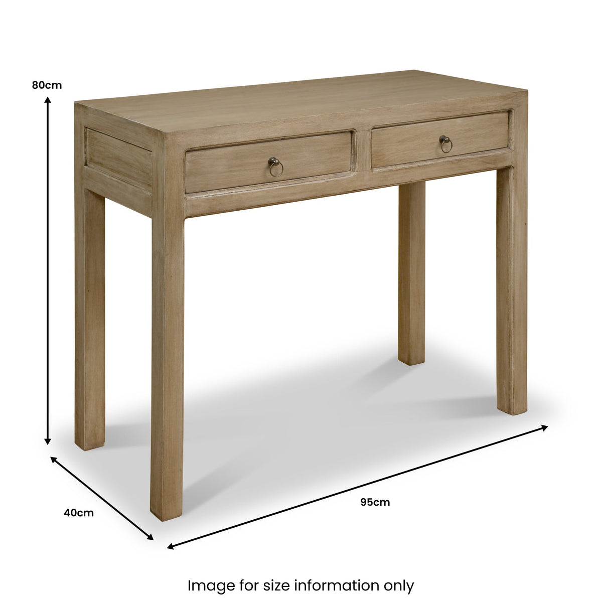 Amal Mango Wood 2 Drawer Console Table
