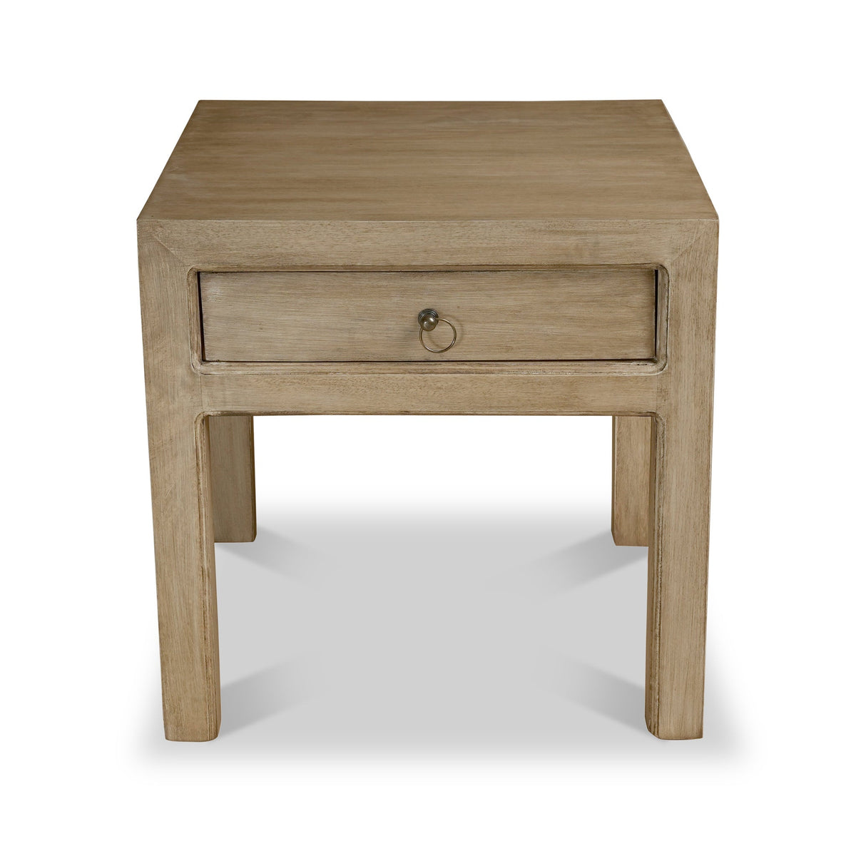Amal Mango Wood 1 Drawer Lamp Table