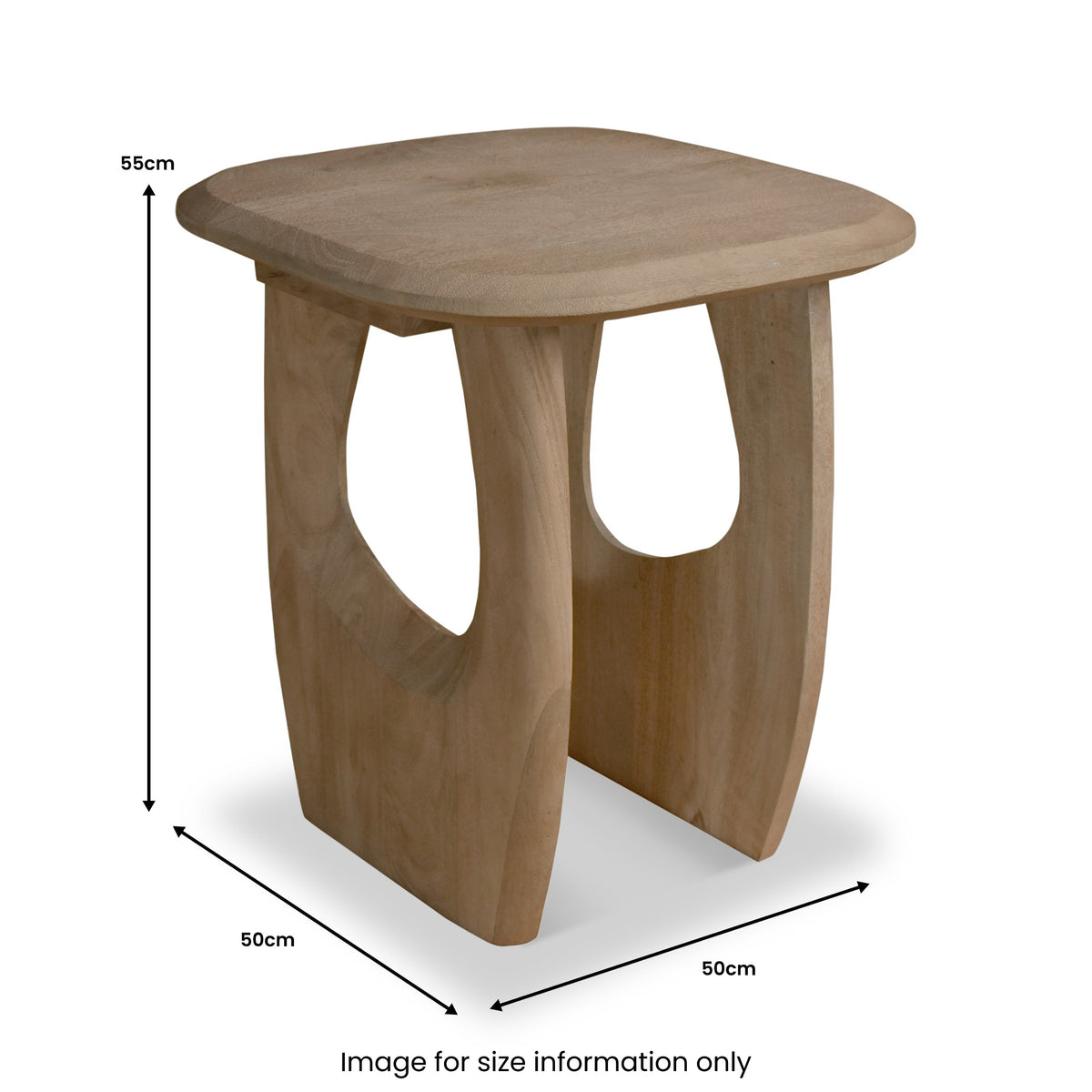 Kanso Mango Wood Lamp Table