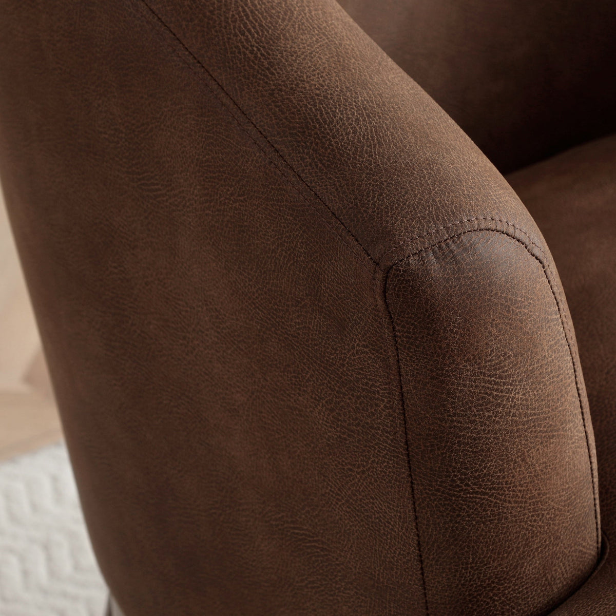 Calloway Faux Leather Accent Chair