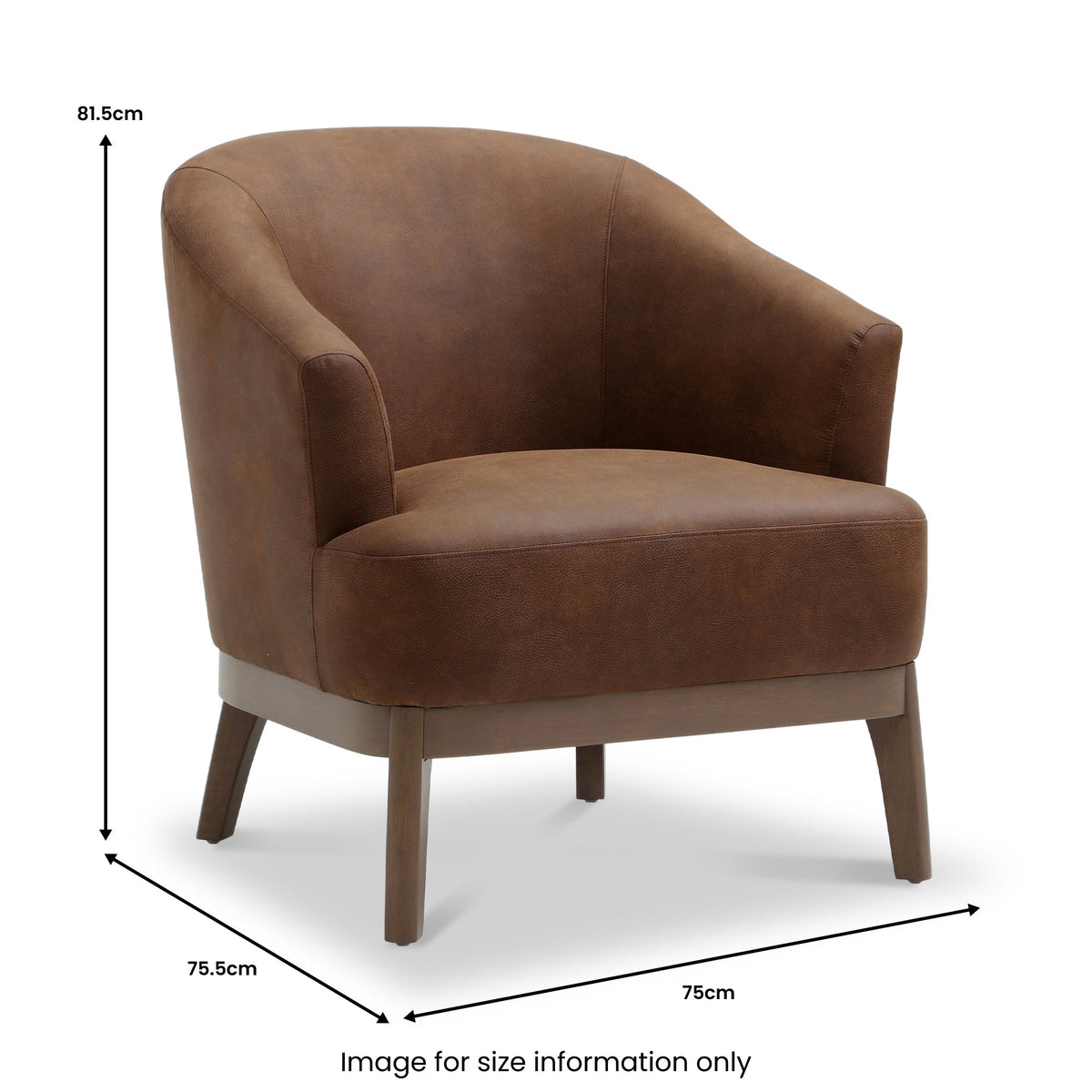 Calloway Faux Leather Accent Chair