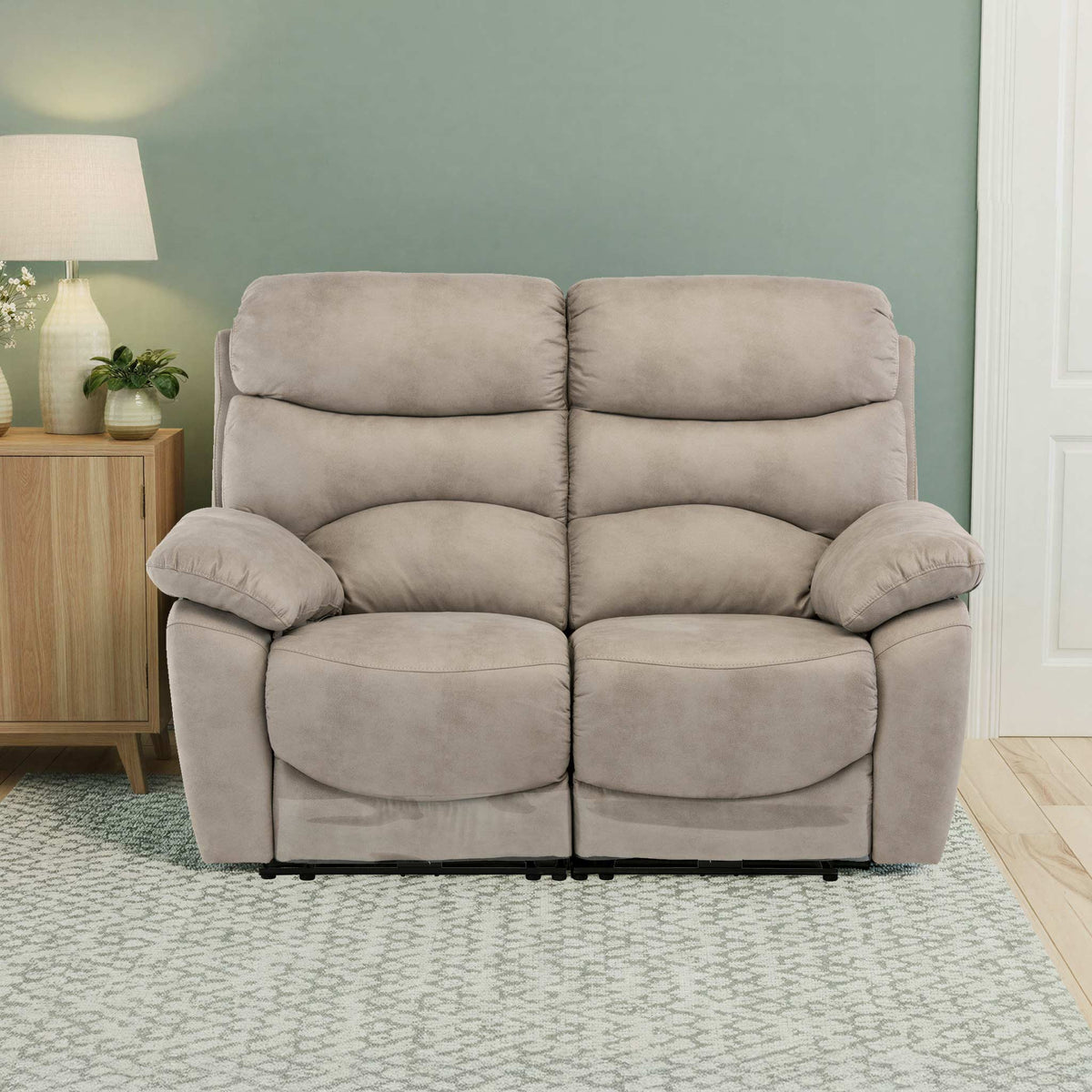 Fraser Fabric Power Reclining 2 Seater Sofa