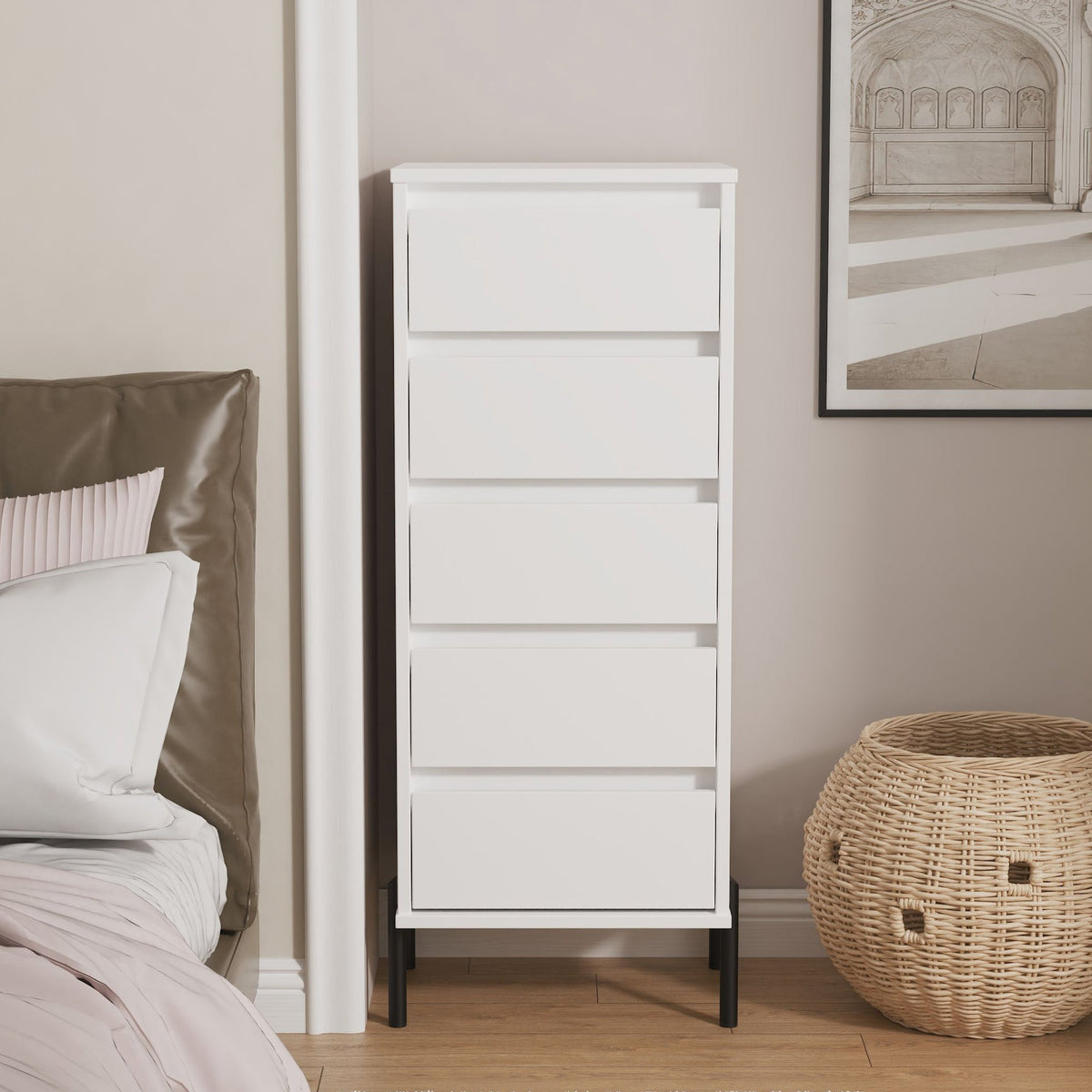 Axton 5 Drawer Tallboy Chest