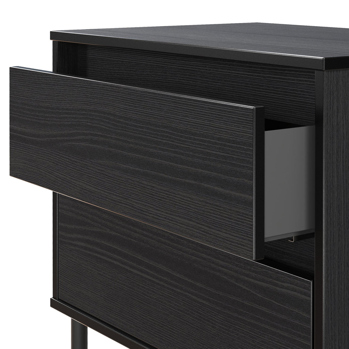 Axton 2 Drawer Wide Bedside Table