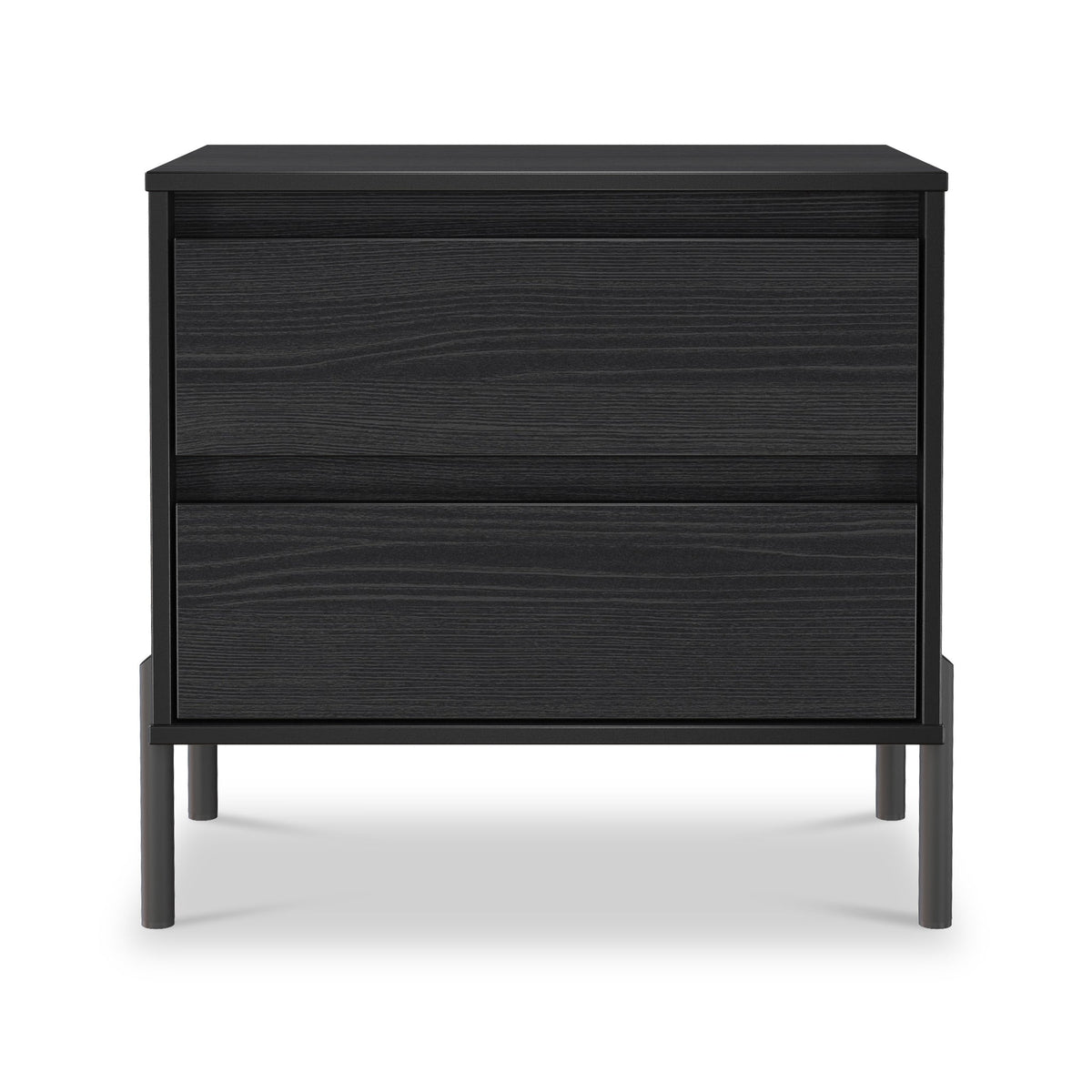 Axton 2 Drawer Wide Bedside Table