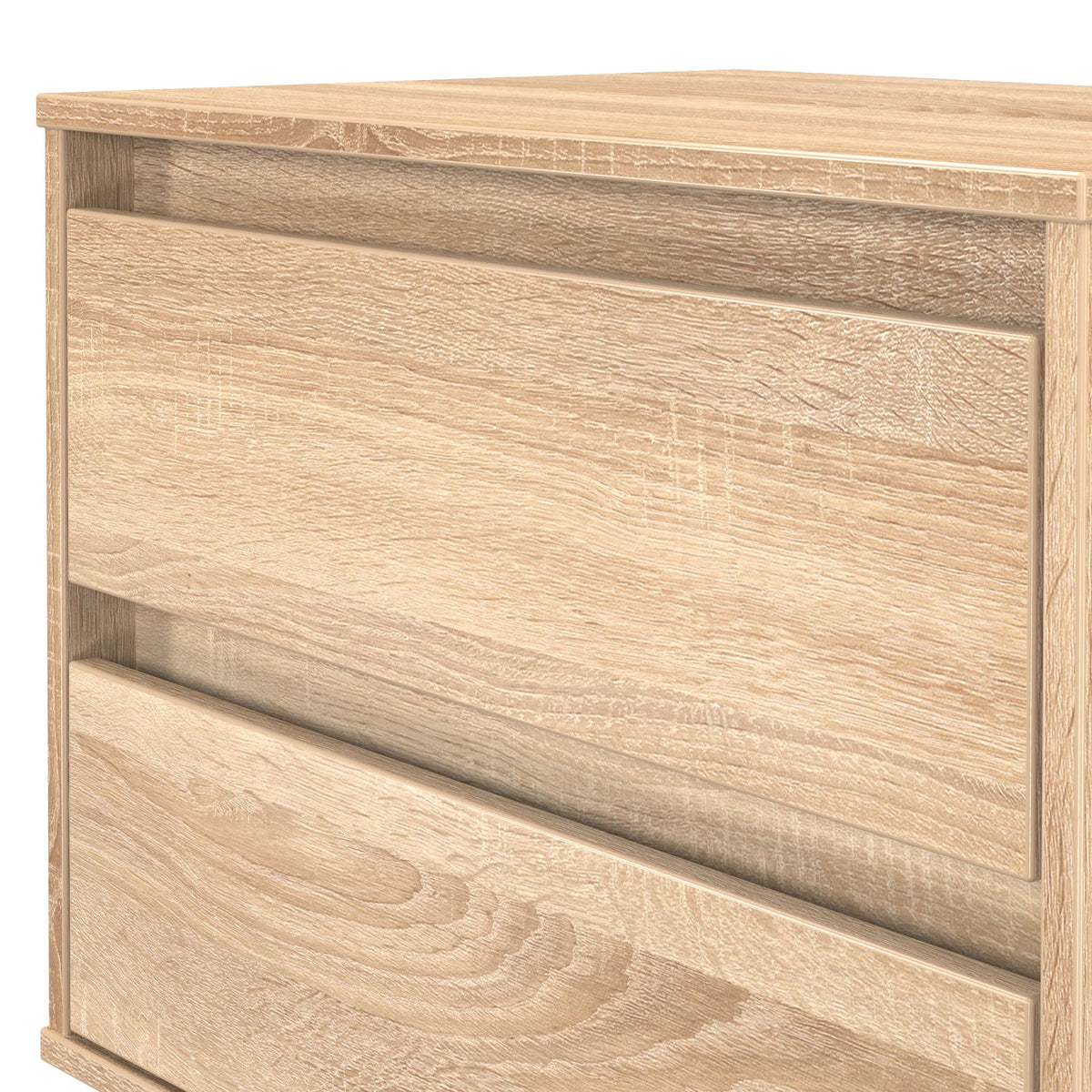 Axton 2 Drawer Wide Bedside Table