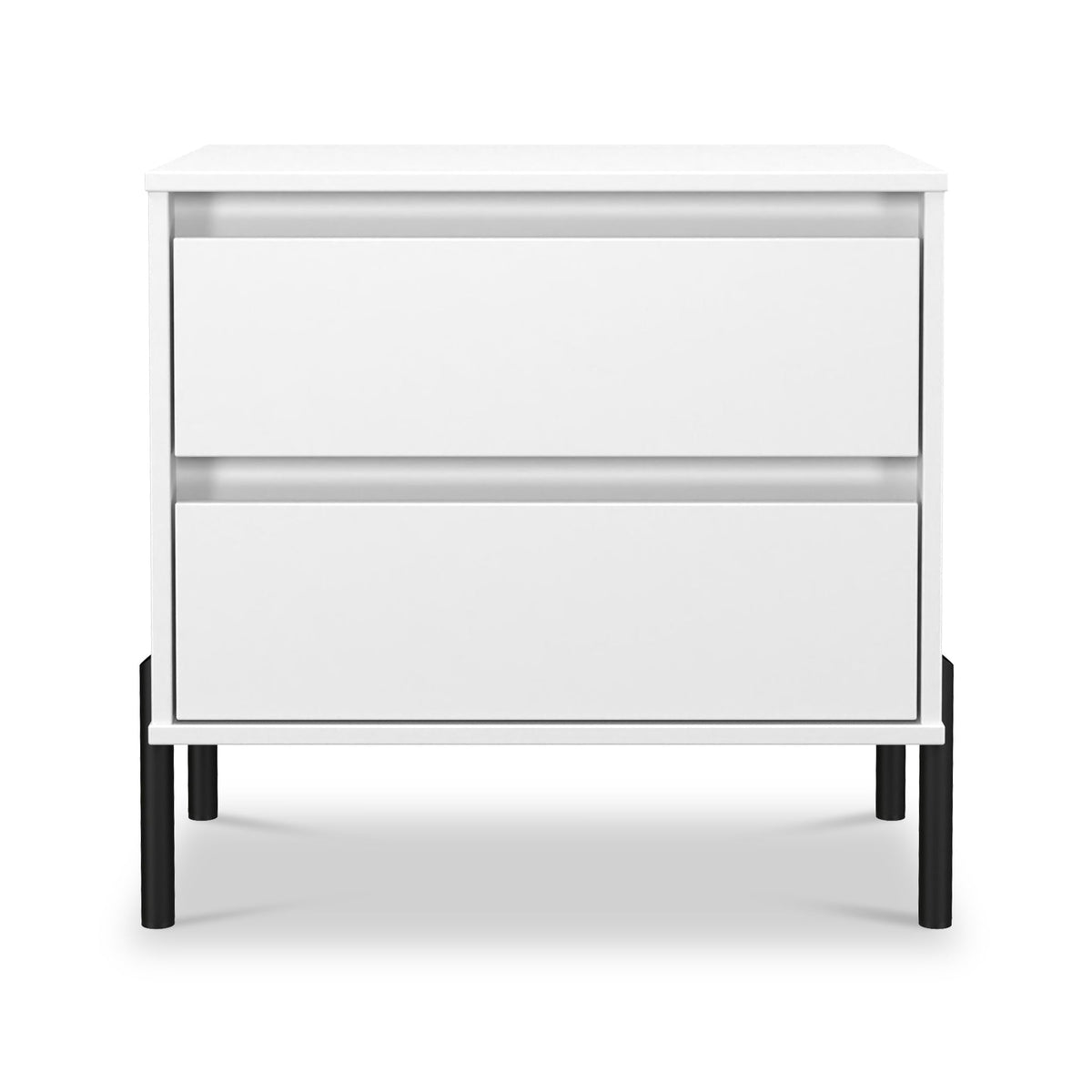 Axton 2 Drawer Wide Bedside Table