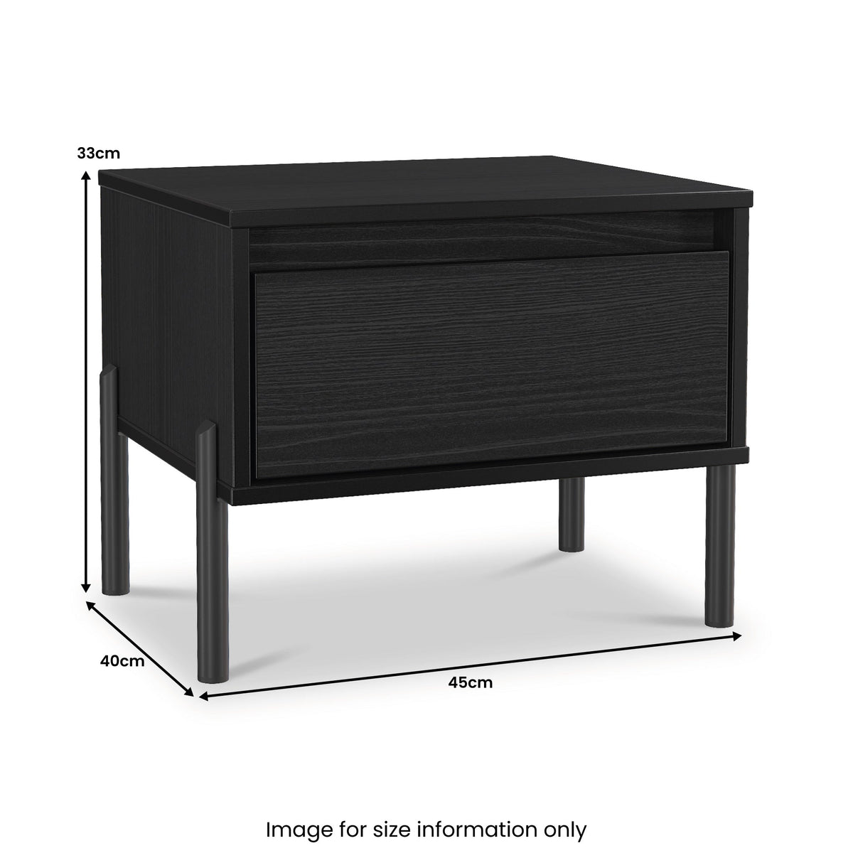 Axton 1 Drawer Bedside Table