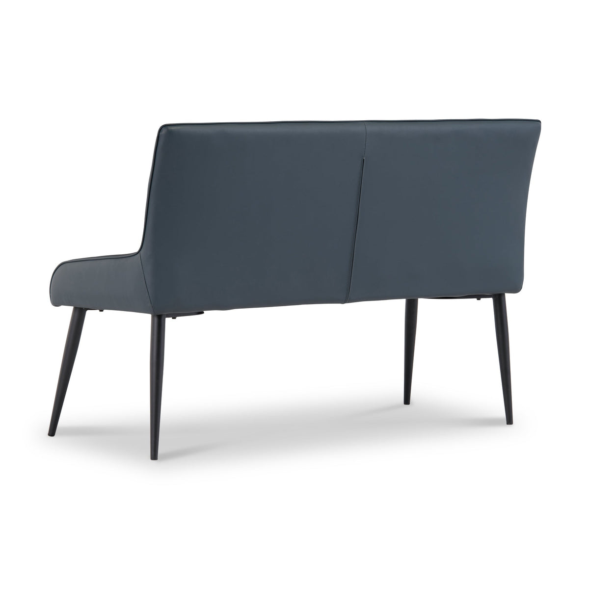 Rolf Faux Leather Curved Dining Bench