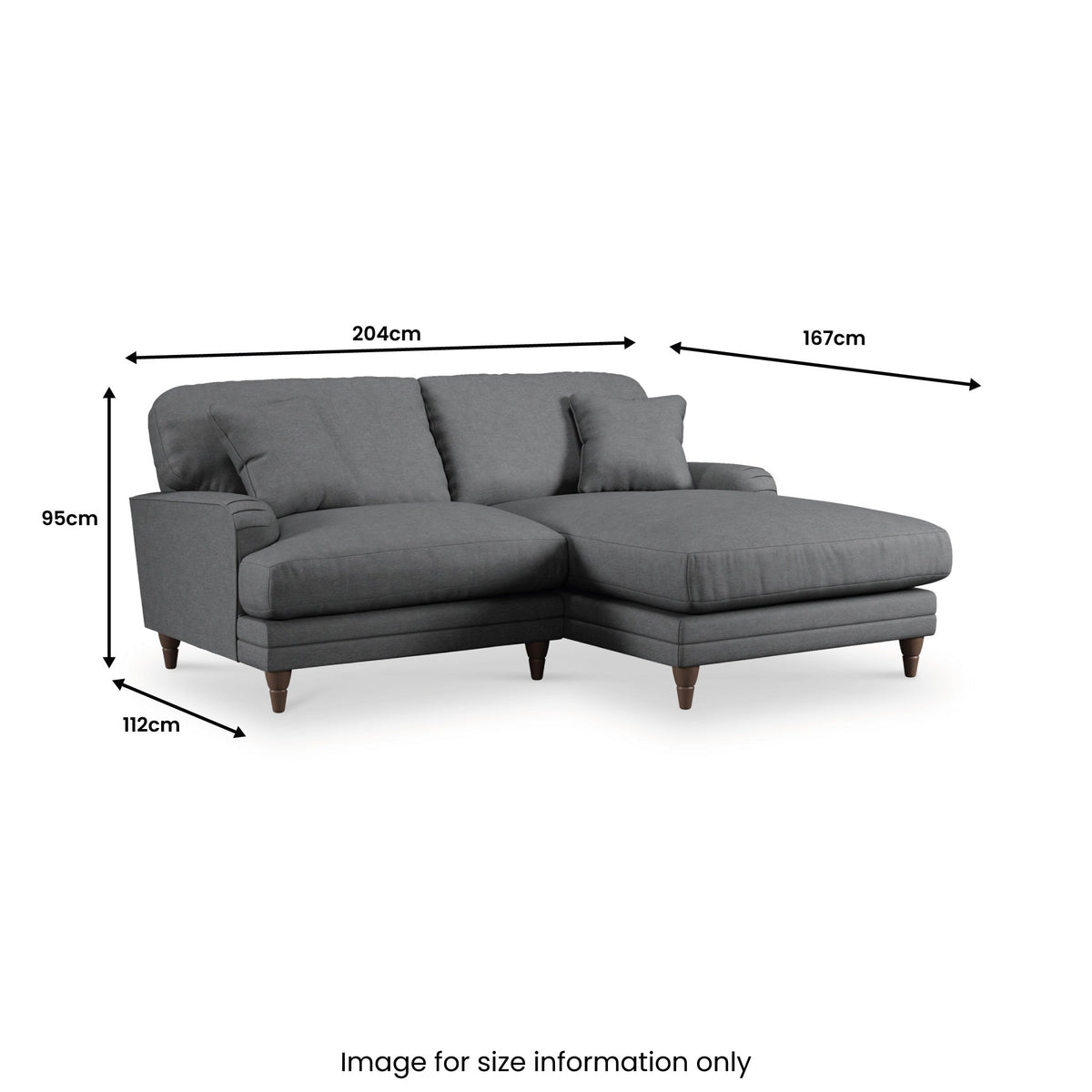 Bampton 3 Seater Chaise Sofa
