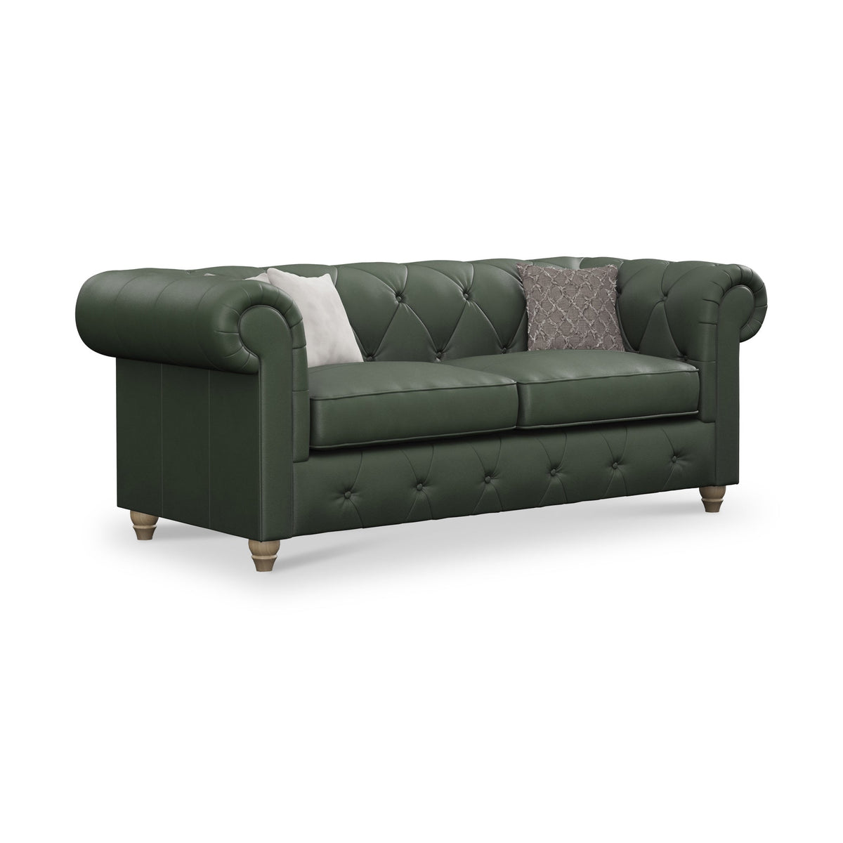 Everett Leather 3 Seater Sofa