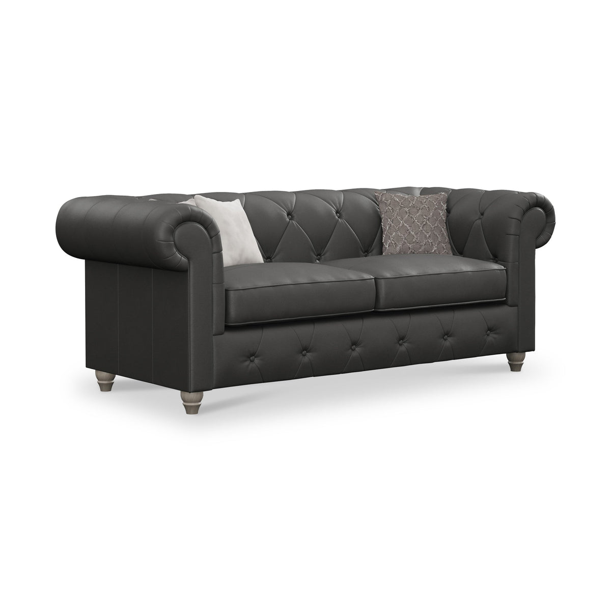 Everett Leather 3 Seater Sofa