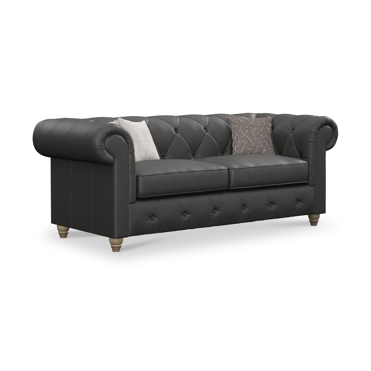 Everett Leather 3 Seater Sofa