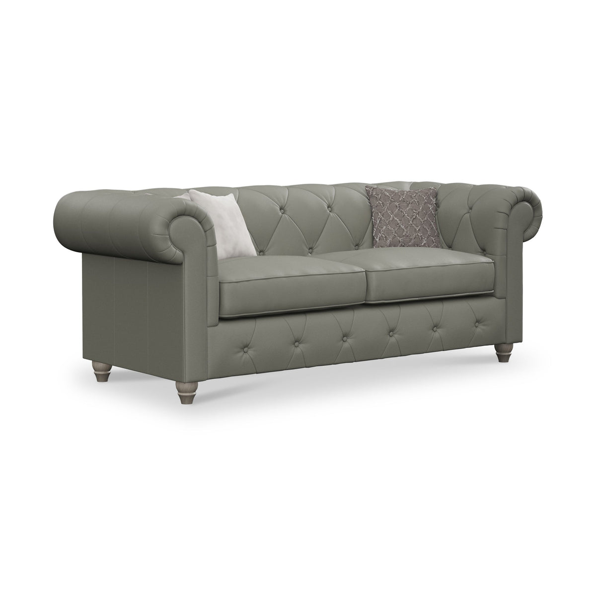 Everett Leather 3 Seater Sofa