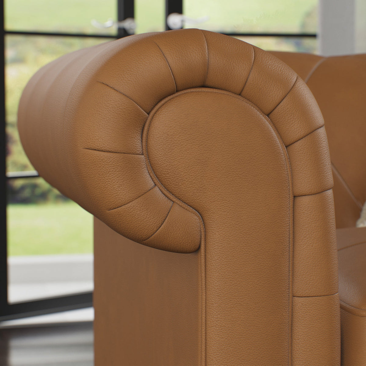 Everett Leather Corner Sofa