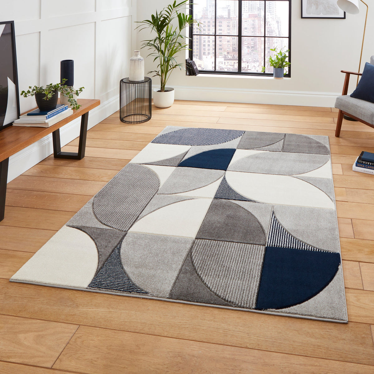 Regis Geometric Leaf Rug