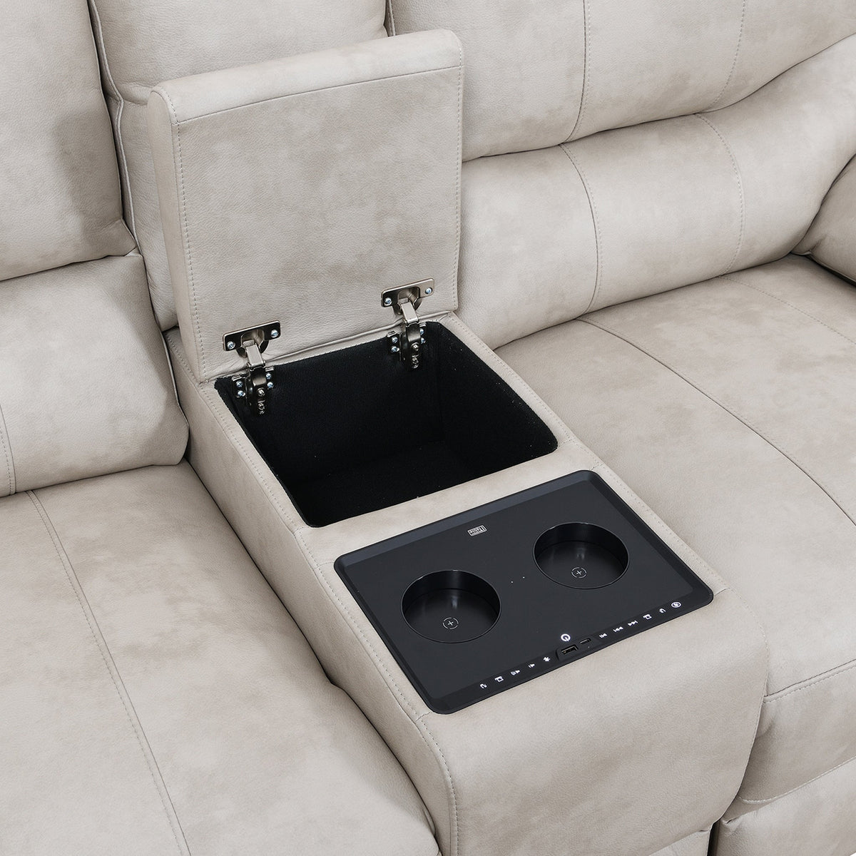 Cooper Tech Dual Power Recliner 2 Seater Sofa with Console