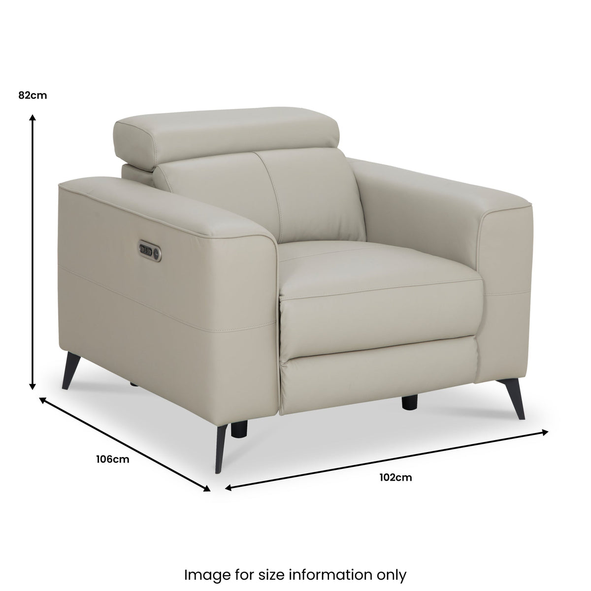 Radford Leather Dual Power Recliner Armchair