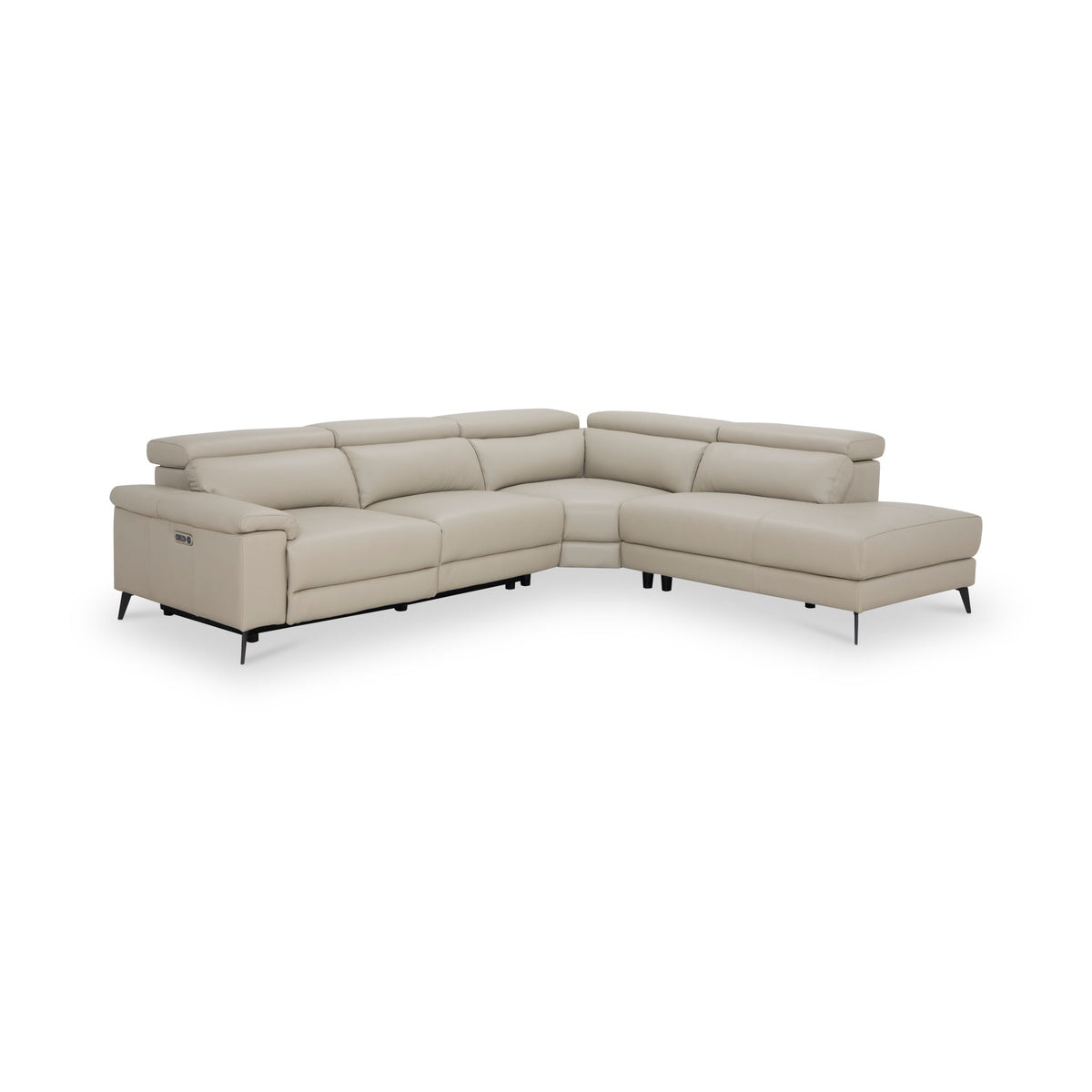 Radford Leather Power Reclining Corner Chaise Sofa