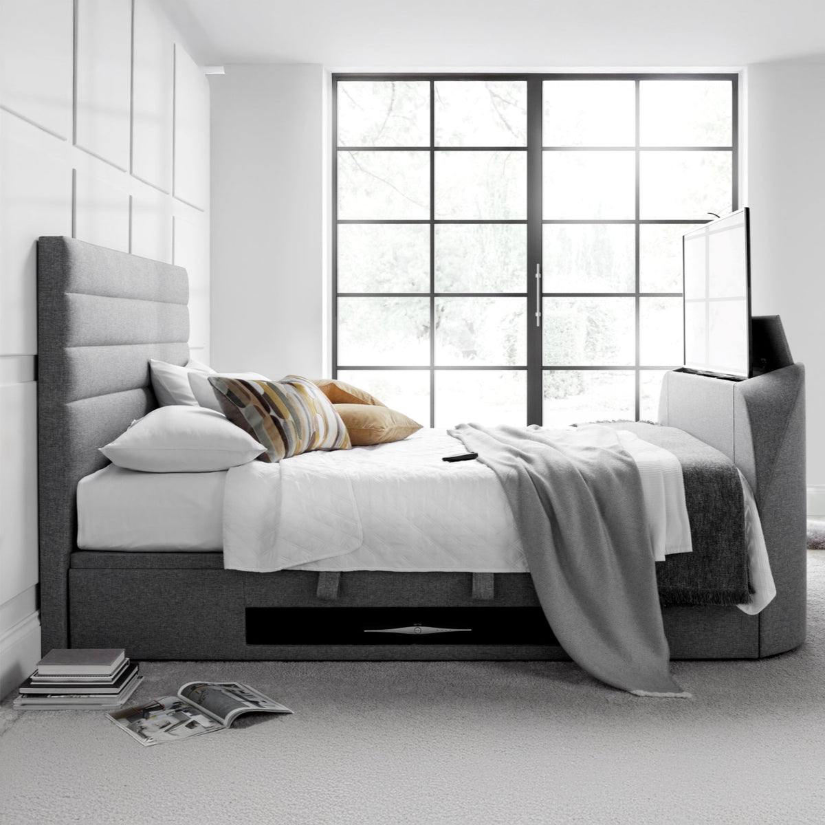 Henlie TV Ottoman Bed Frame
