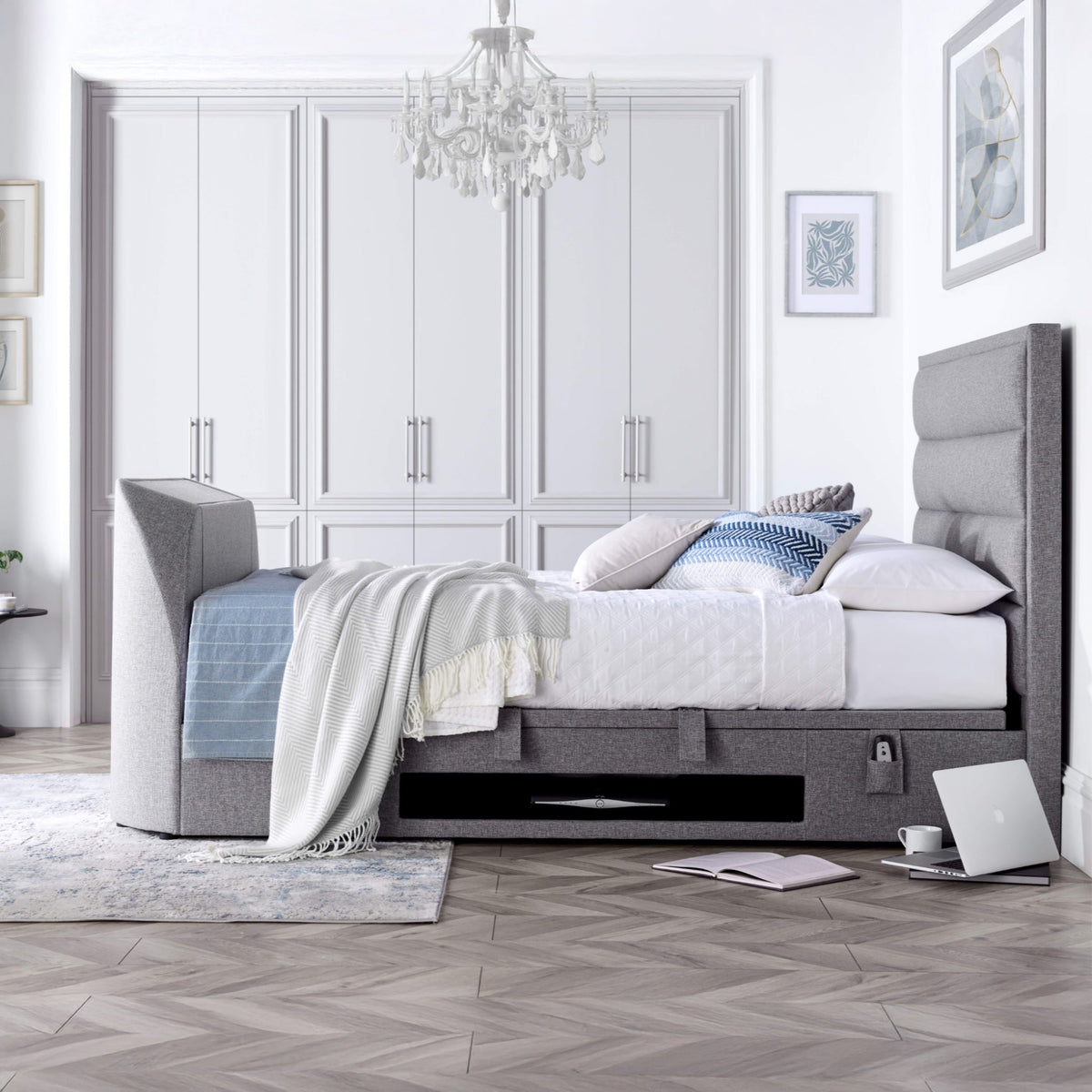 Belisse TV Ottoman Bed Frame