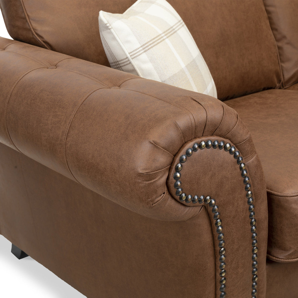 Edward Faux Leather 2 Seater Sofa