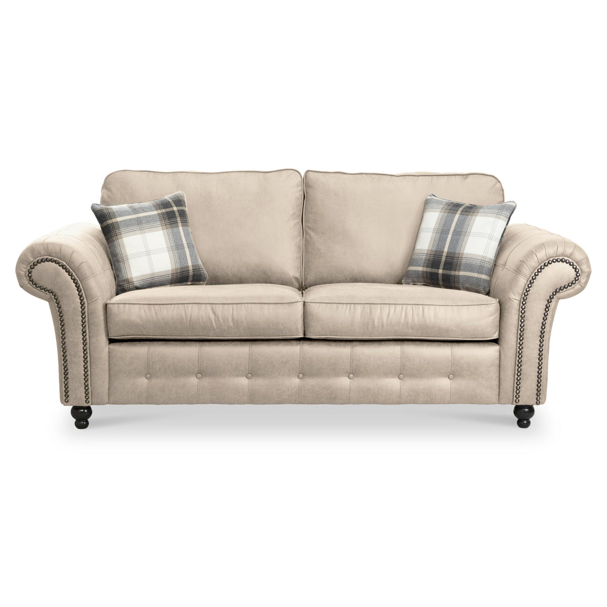 Edward Faux Leather 3 Seater Sofa